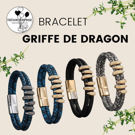 BRACELET GRIFFES DE DRAGON - TRÉSOR SURPRISE
