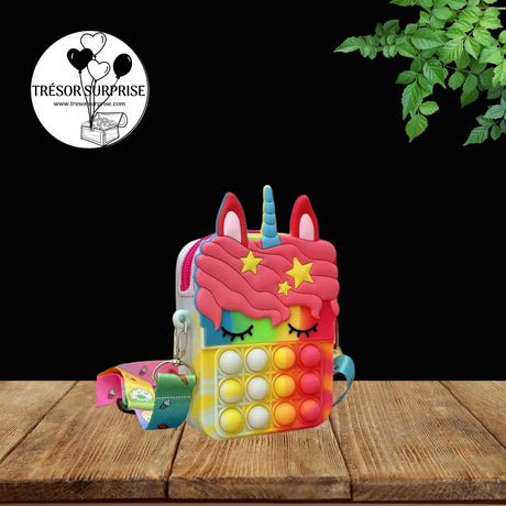 SAC LICORNE POP IT - TRÉSOR SURPRISE