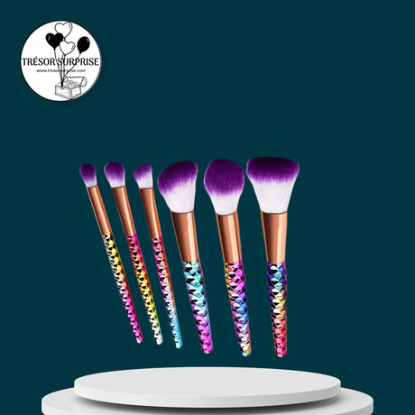 SET DE 6 PINCEAUX DE MAQUILLAGE SENSATIONS - TRÉSOR SURPRISE