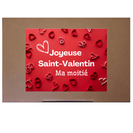 BOX JOYEUSE SAINT-VALENTIN MA MOITIÉ PERSONNALISABLE - TRÉSOR SURPRISE