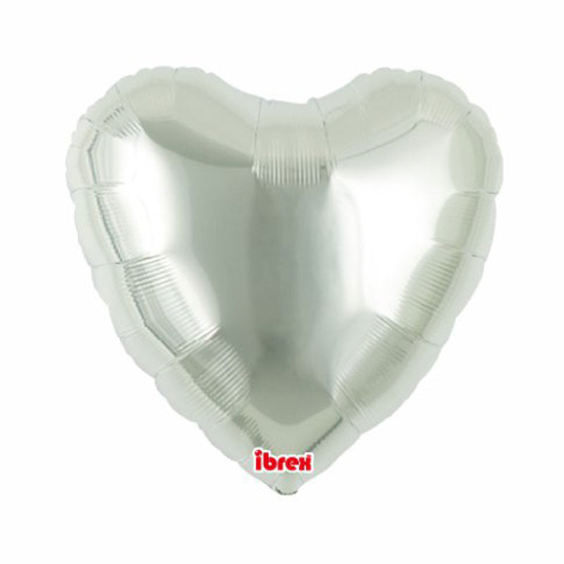 BALLON SEUL COEUR ARGENT METALLIQUE A INCLURE DANS BOX BALLON - TRÉSOR SURPRISE