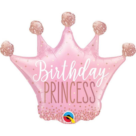 BOX BALLON COURONNE ROSE ANNIVERSAIRE PRINCESSE - TRESOR SURPRISE - TRÉSOR SURPRISE