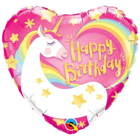 BOX BALLON COEUR HAPPY BIRTHDAY LICORNE - TRESOR SURPRISE - TRÉSOR SURPRISE