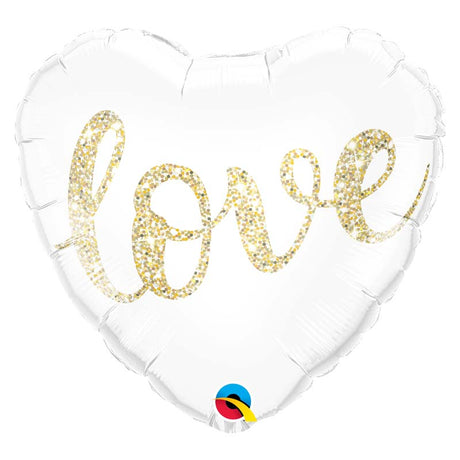 BOX BALLON COEUR BLANC "LOVE" OR - TRESOR SURPRISE - TRÉSOR SURPRISE